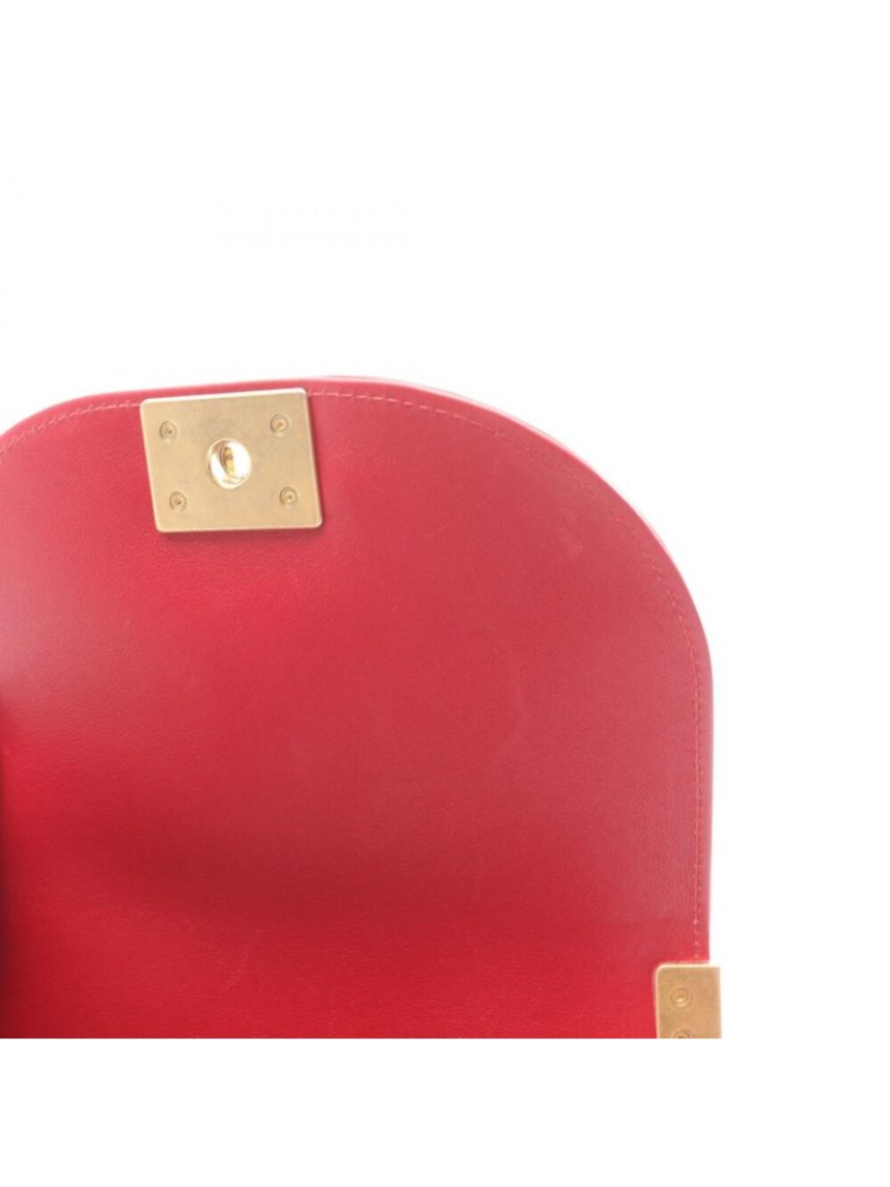 Chanel Shoulder Bag Small Red Leather Chain - Picture 8 of 10